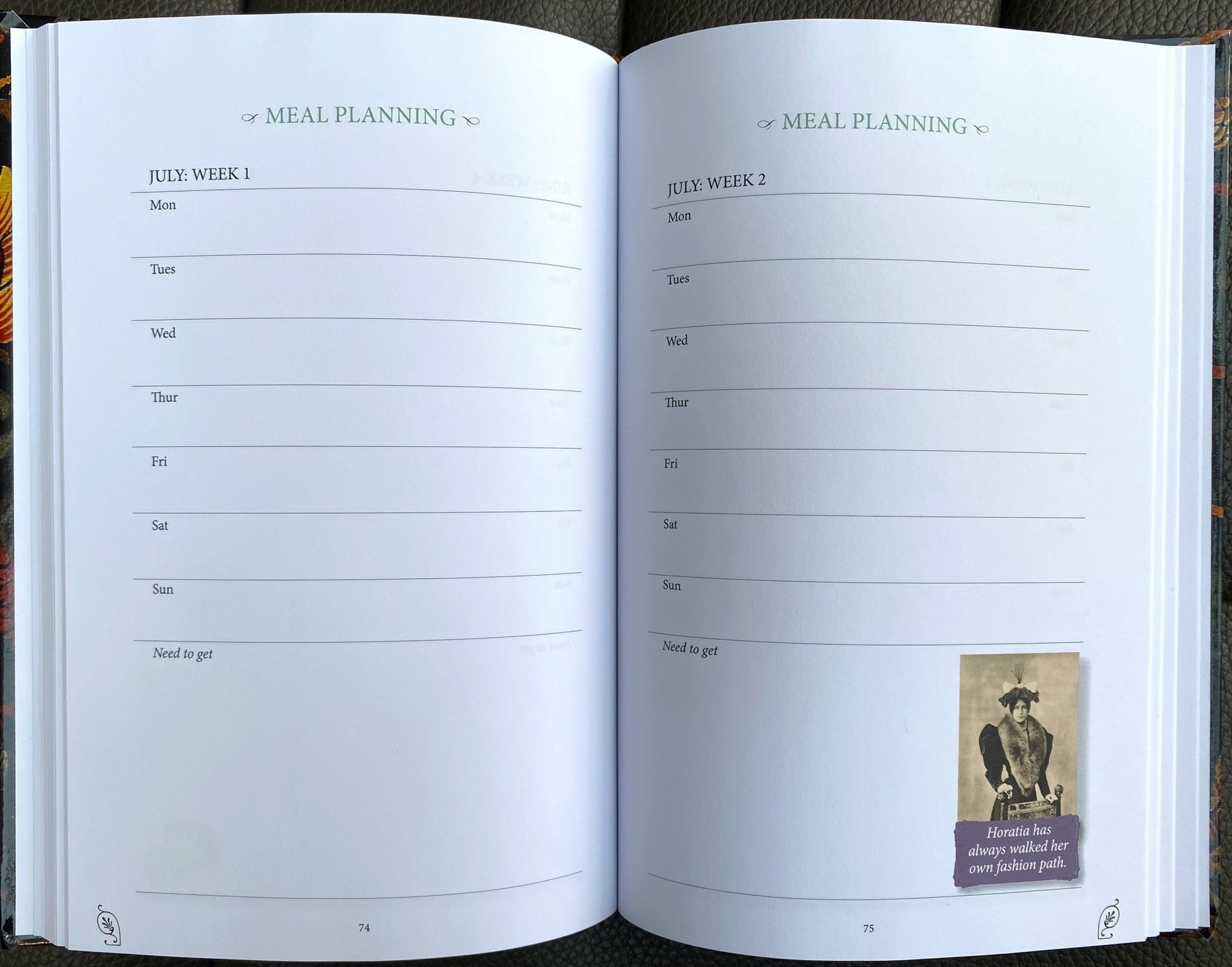 ORGANISE YOUR LIFE NOTEBOOK. Inc. Gift & Meal Planners. - Create Communication